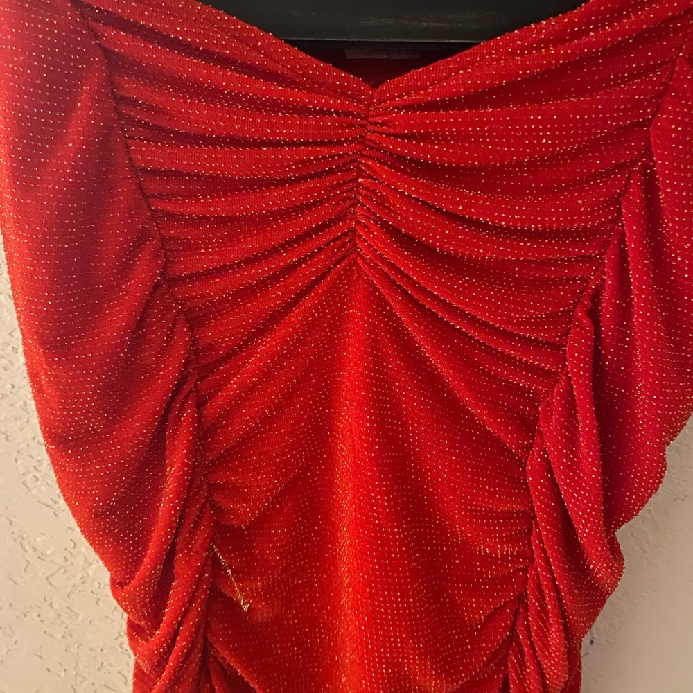 SPARKLY RED Top